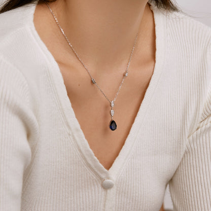 [Lumi Jewellery]Dazzling Pear Cut Necklace