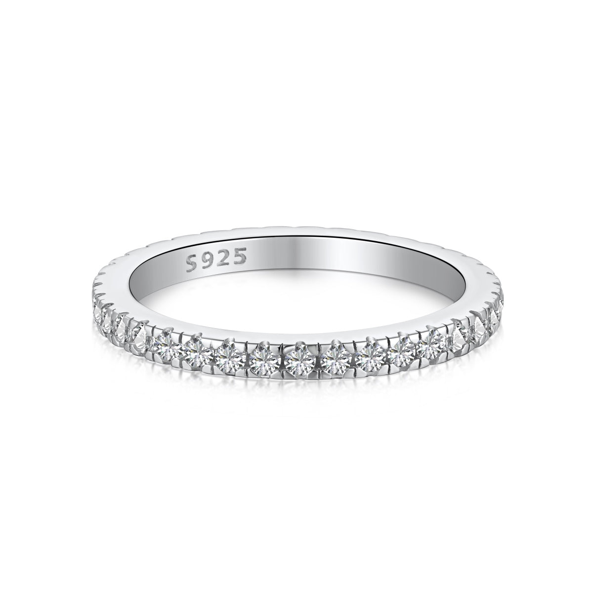 [Lumi Jewellery]Delicate Sparkling Round Cut Daily Ring