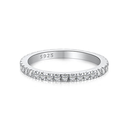 [Lumi Jewellery]Delicate Sparkling Round Cut Daily Ring