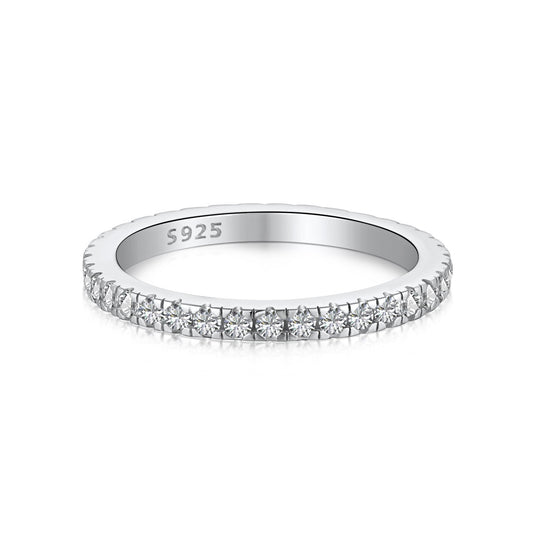 [Lumi Jewellery]Delicate Sparkling Round Cut Daily Ring