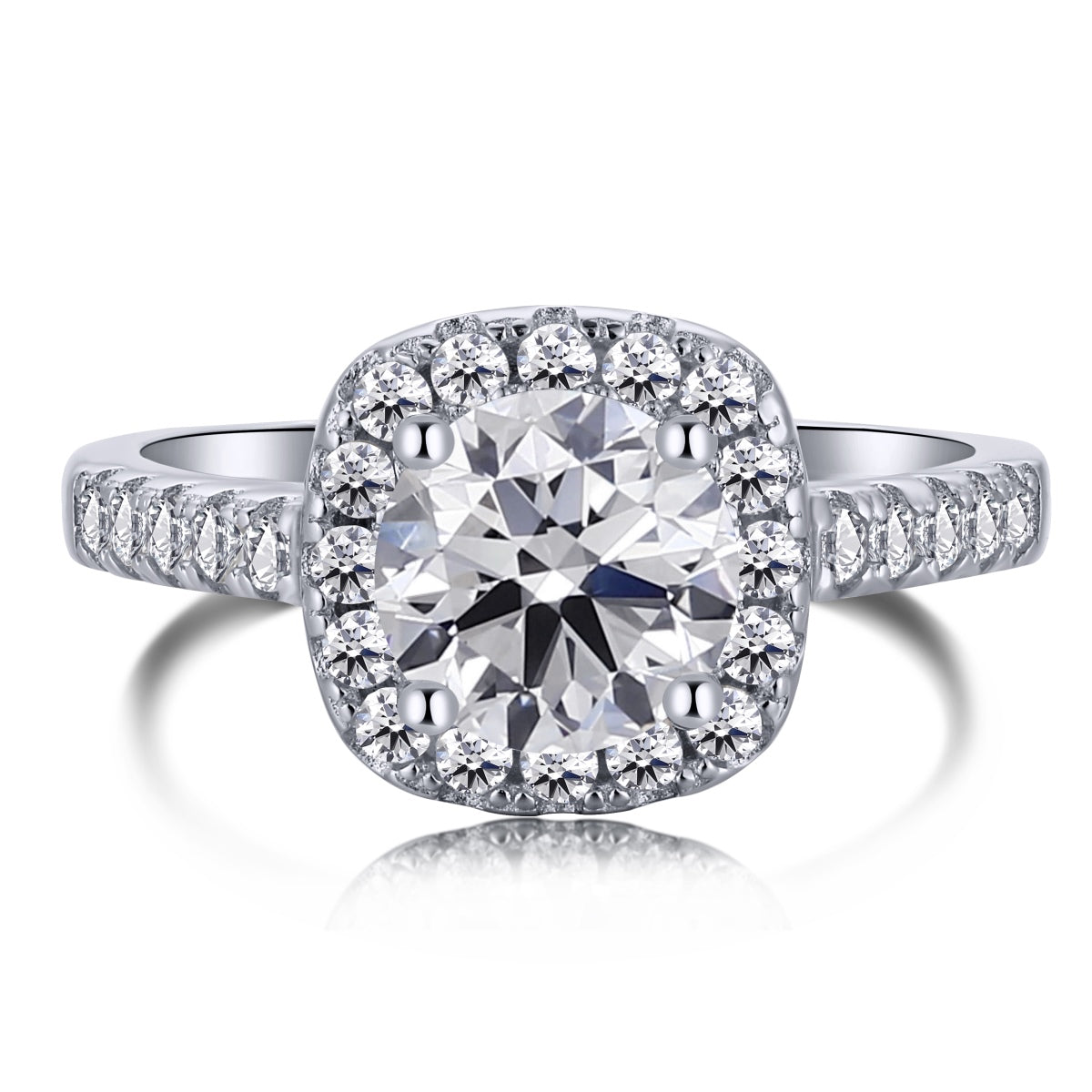 [Lumi Jewellery]Dazzling Resplendent Round Cut Wedding Ring