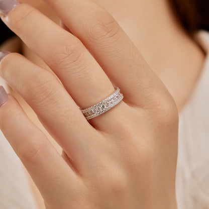 [Lumi Jewellery]Delicate Colorful Round Cut Daily Ring