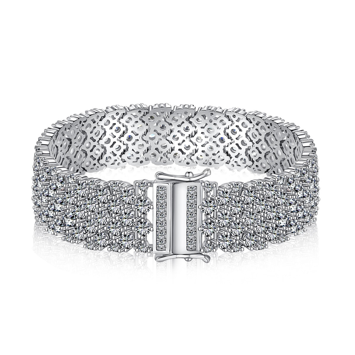 [Lumi Jewellery]Ornate Elegant Round Cut Party Bracelet