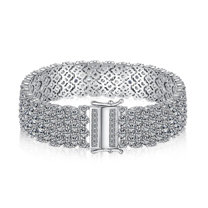 [Lumi Jewellery]Ornate Elegant Round Cut Party Bracelet