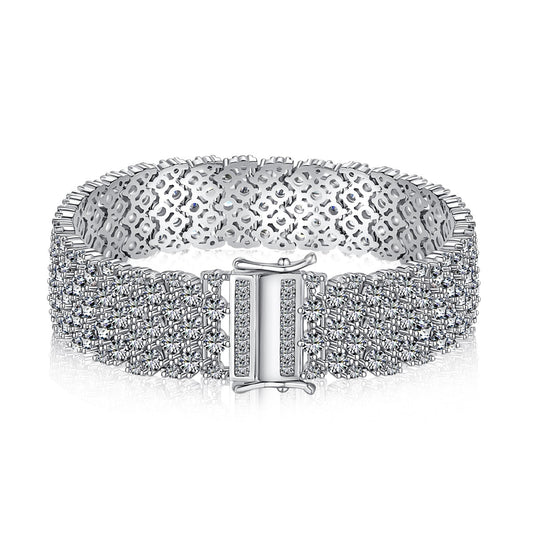 [Lumi Jewellery]Ornate Elegant Round Cut Party Bracelet