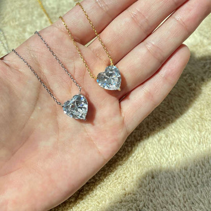 [Lumi Jewellery]6.0 carat Radiant Heart Shape Necklace
