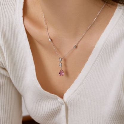 [Lumi Jewellery]Dazzling Pear Cut Necklace