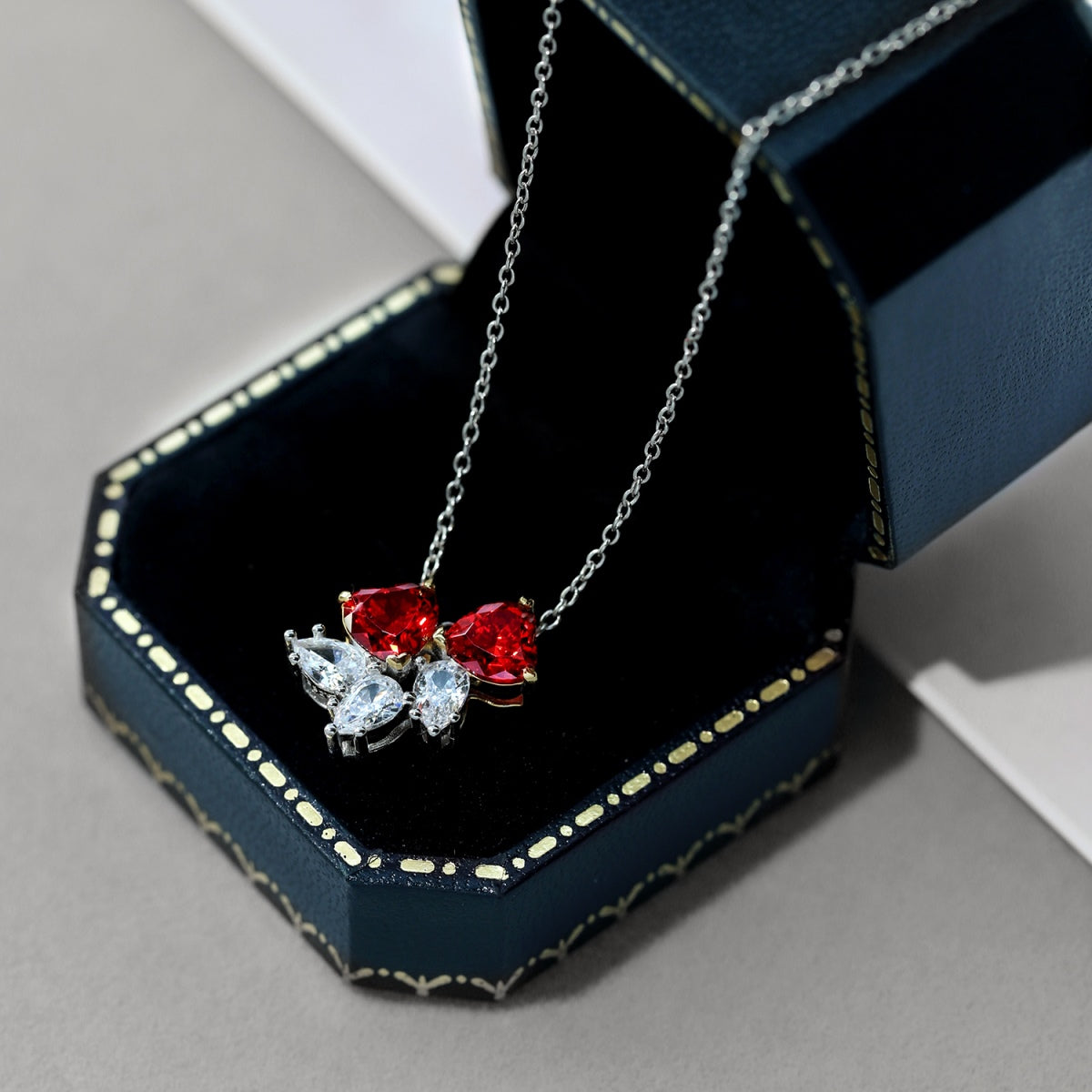 [Lumi Jewellery]Dainty Red Heart Necklace