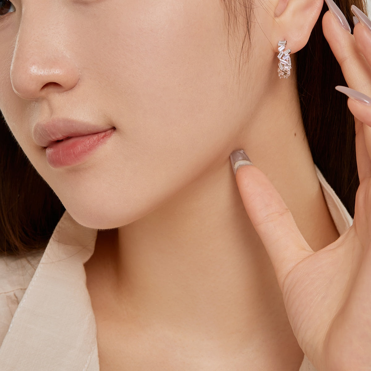 [Lumi Jewellery]Dazzling Colorful Emerald Cut Daily Earrings