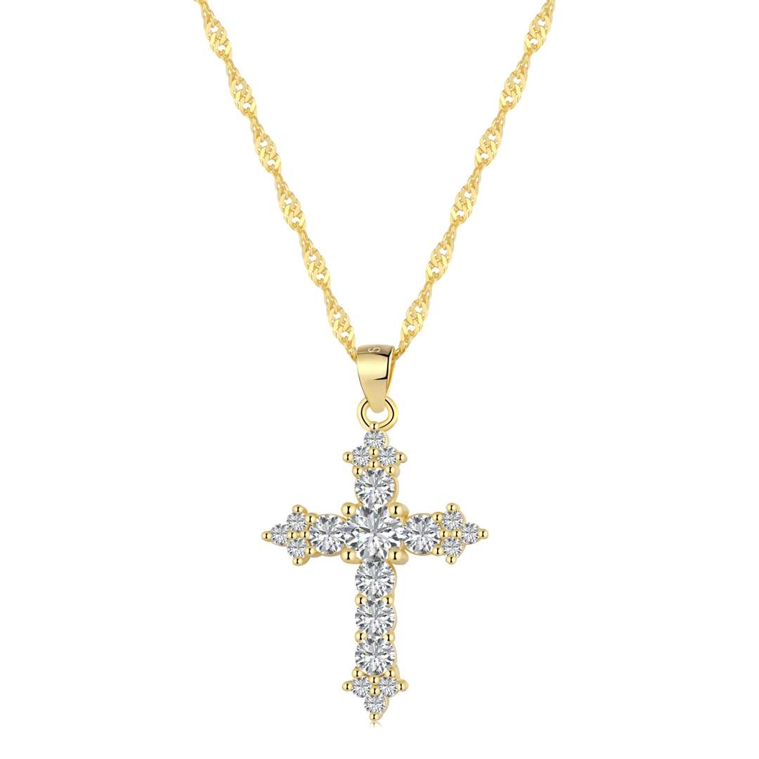[Lumi Jewellery]Delicate Cross Shape Necklace