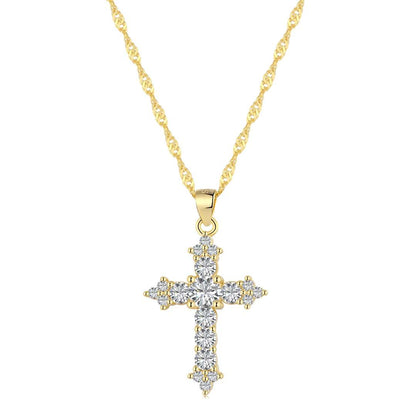 [Lumi Jewellery]Delicate Cross Shape Necklace