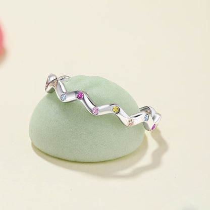 [Lumi Jewellery]Ornate Vibrant Round Cut Daily Ring