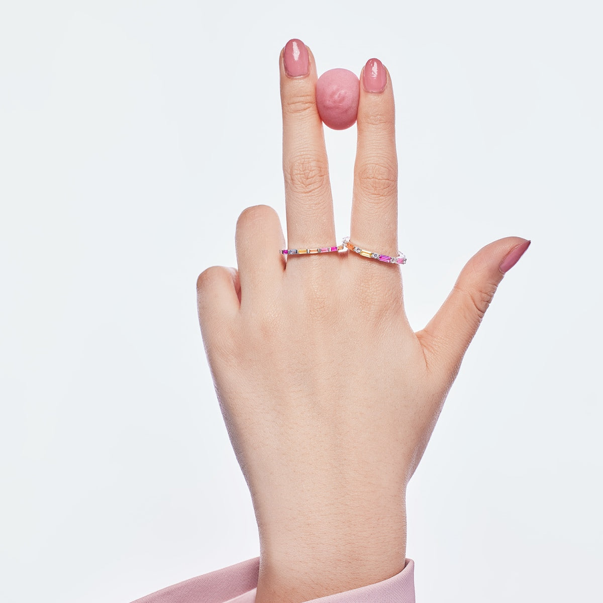 [Lumi Jewellery]Exquisite Multicolored Emerald Cut Daily Ring