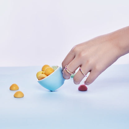 [Lumi Jewellery]Exquisite Multicolored Emerald Cut Daily Ring