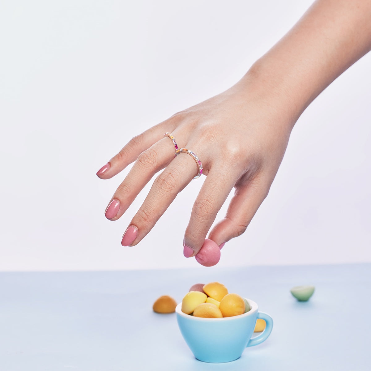 [Lumi Jewellery]Exquisite Multicolored Emerald Cut Daily Ring