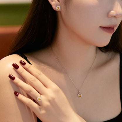[Lumi Jewellery]Delicate Radiant Oval Cut Daily Earrings