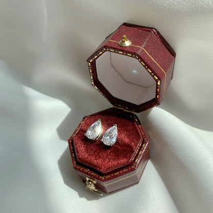 [Lumi Jewellery]Ornate Water Drop Shape Earrings