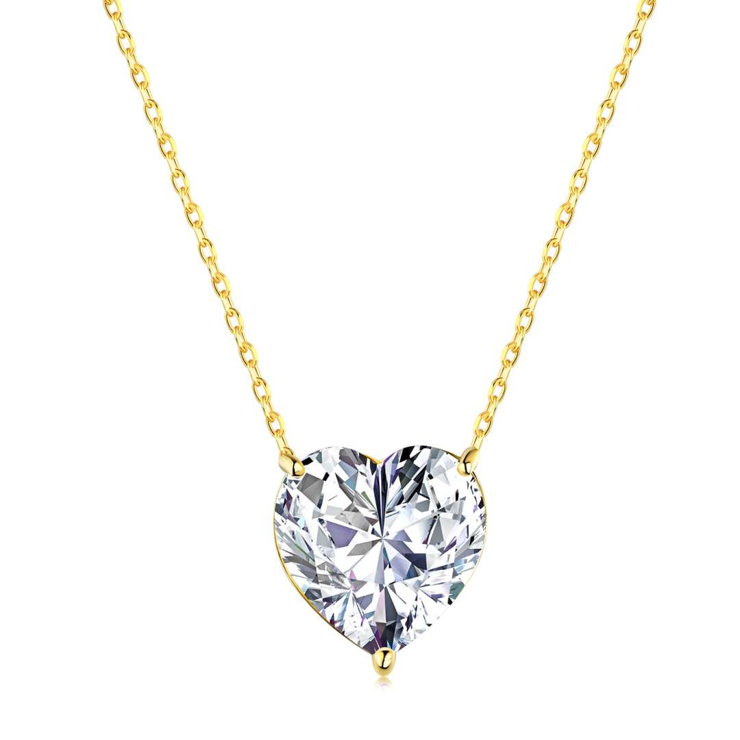 [Lumi Jewellery]6.0 carat Radiant Heart Shape Necklace