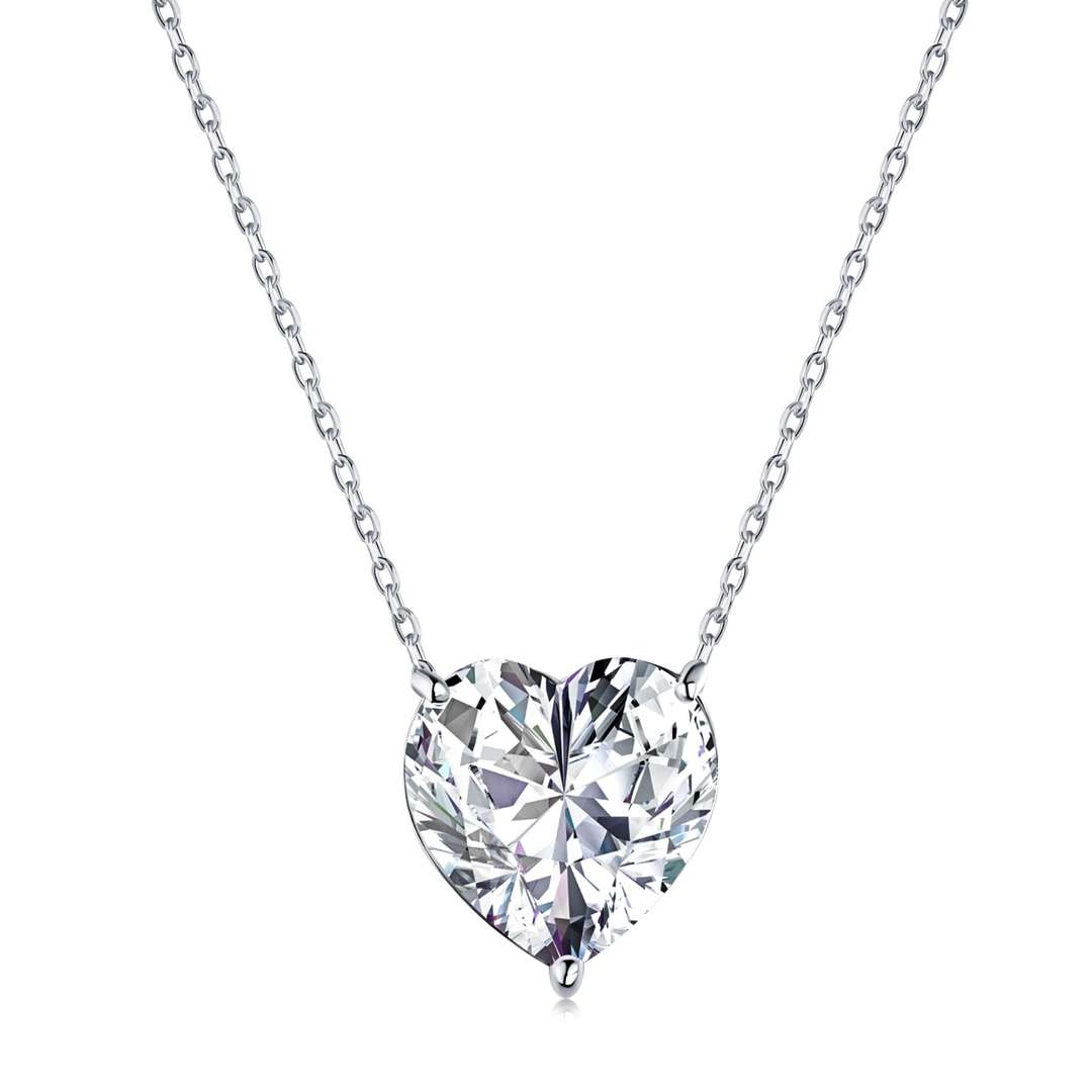 [Lumi Jewellery]6.0 carat Radiant Heart Shape Necklace