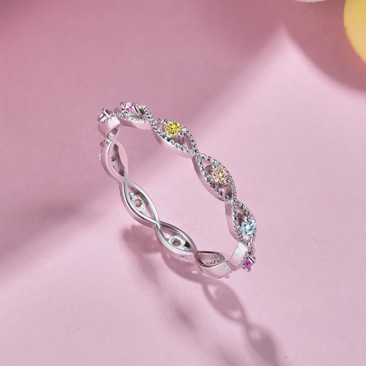 [Lumi Jewellery]Elegant Energetic Round Cut Daily Ring