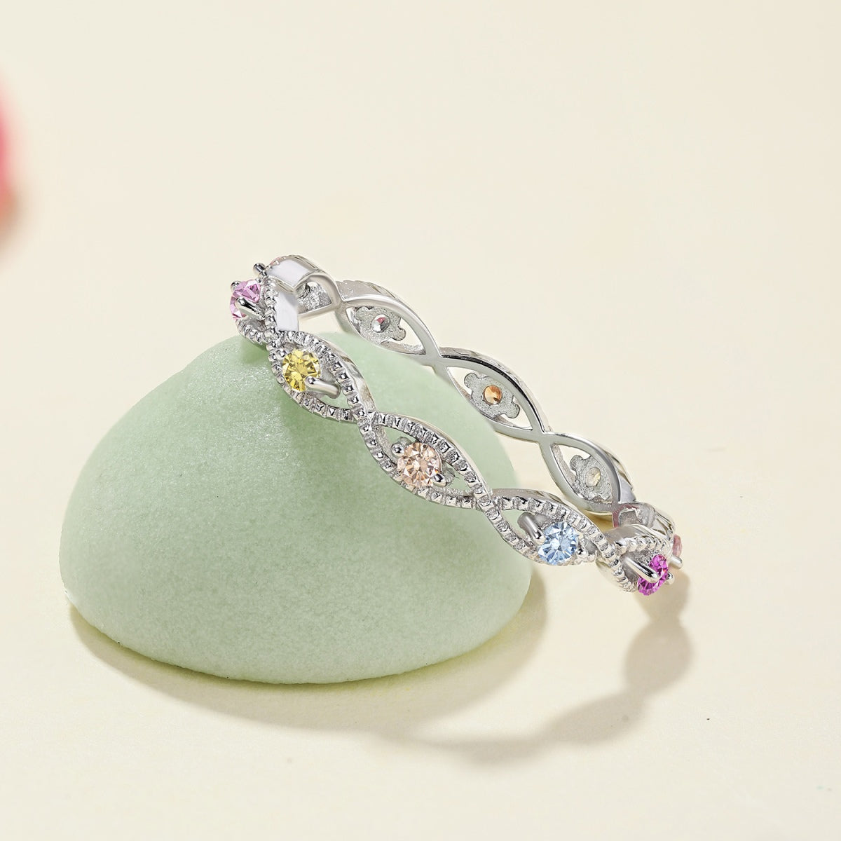[Lumi Jewellery]Elegant Energetic Round Cut Daily Ring