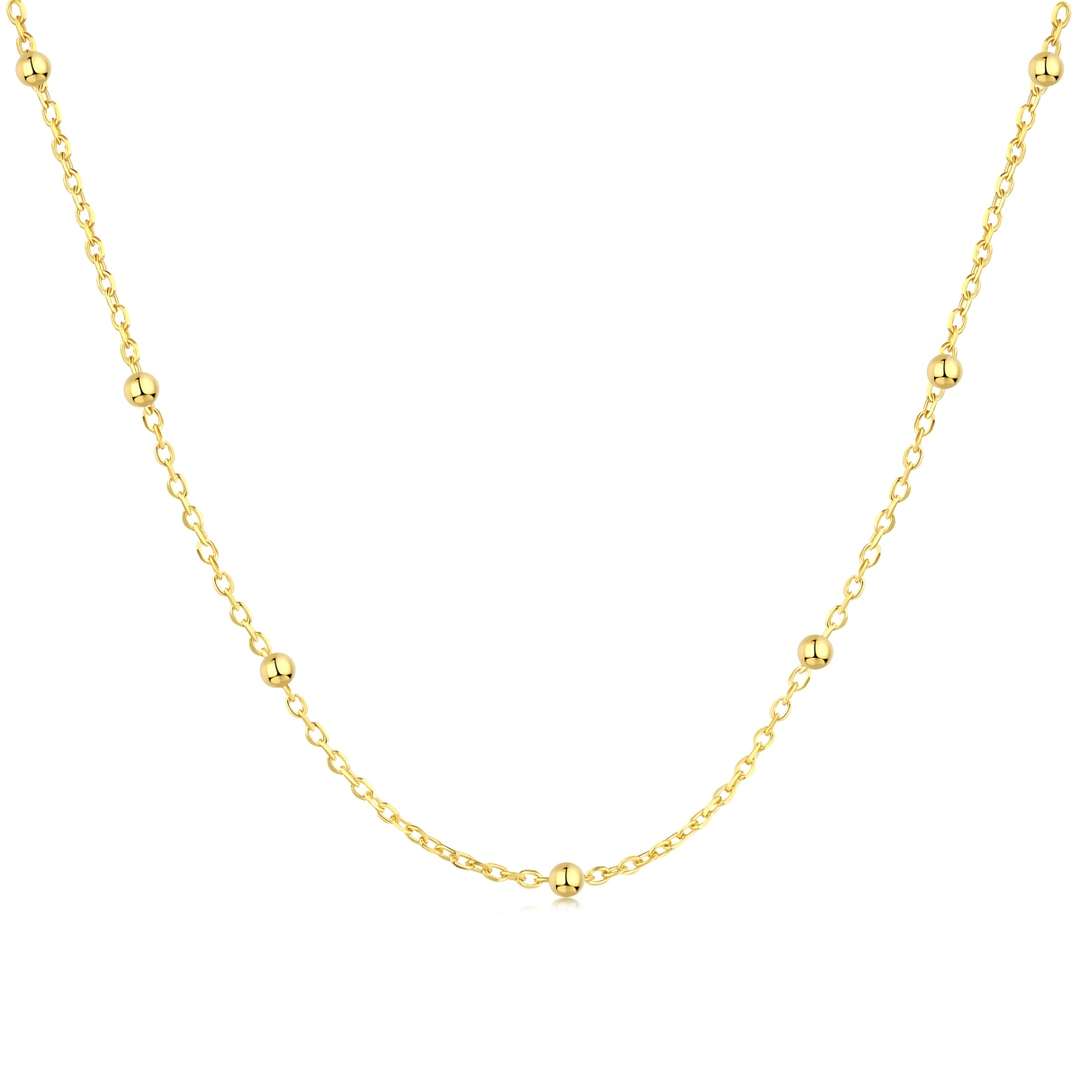 [Lumi Jewellery]Small Bead Clavicle Chain Simple Necklace