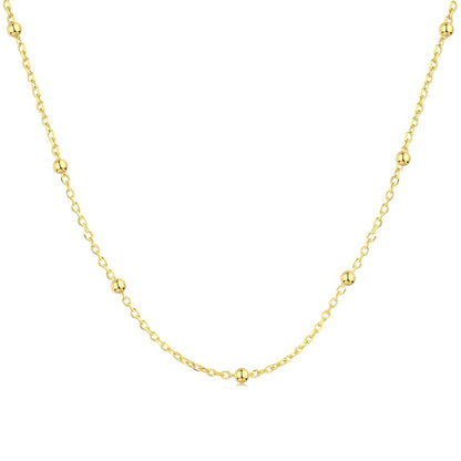 [Lumi Jewellery]Small Bead Clavicle Chain Simple Necklace