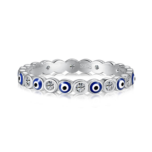 [Lumi Jewellery]Sparkling Vibrant Round Shape Daily Ring