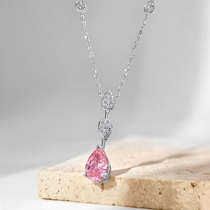[Lumi Jewellery]Dazzling Pear Cut Necklace