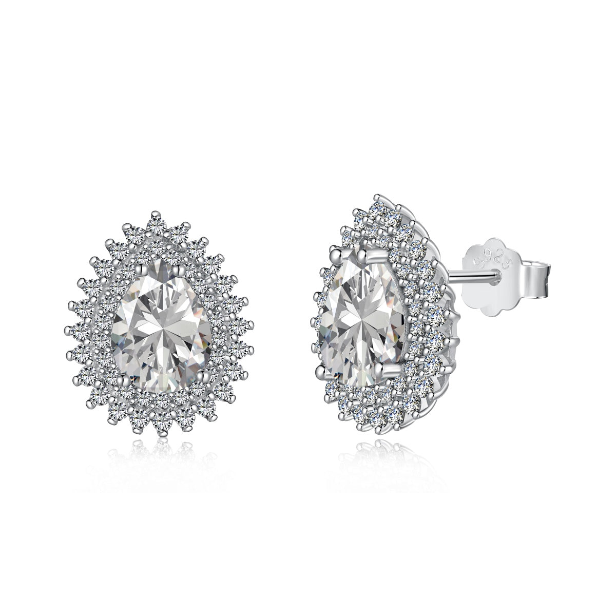 [Lumi Jewellery]Delicate Gorgeous Pear Cut Daily Earrings