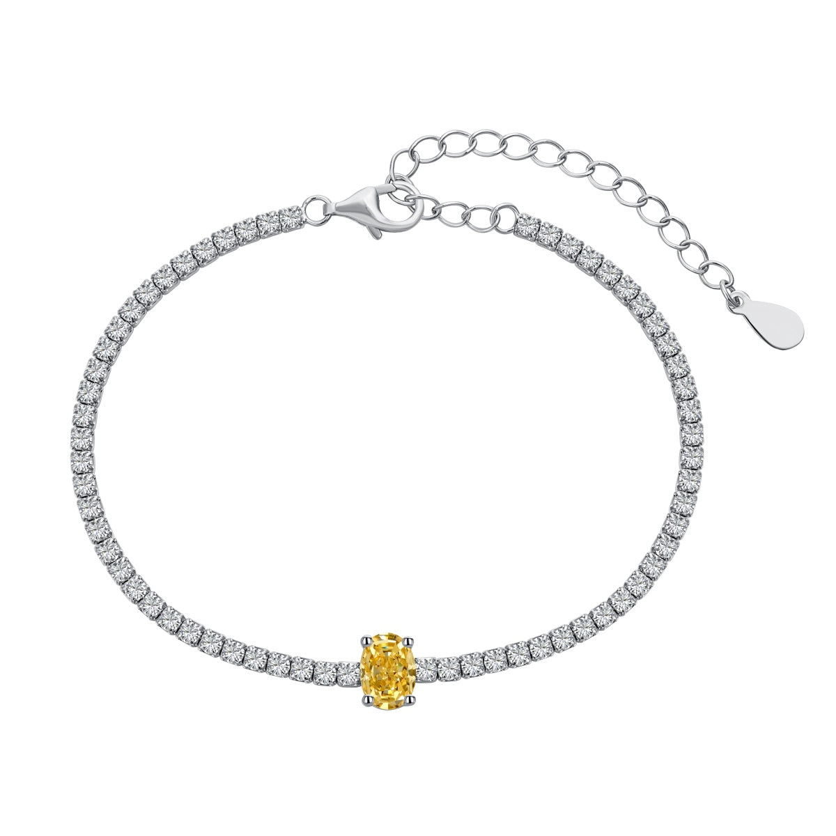 [Lumi Jewellery]0.75 Carat Exquisite Oval Cut Daily Bracelet