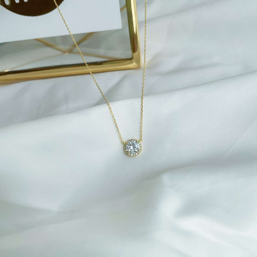 [Lumi Jewellery]Luxurious Round Cut Necklace
