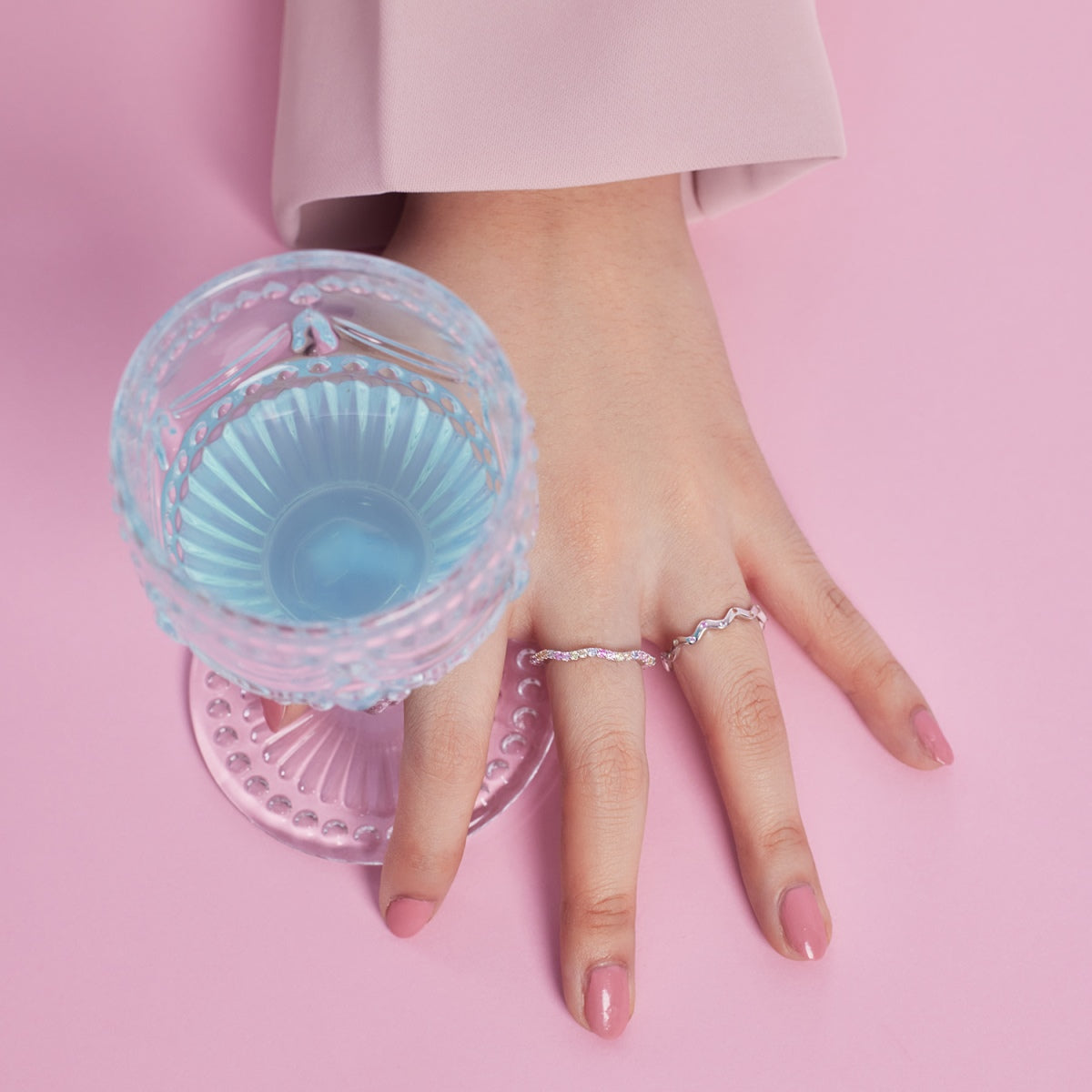 [Lumi Jewellery]Ornate Vibrant Round Cut Daily Ring