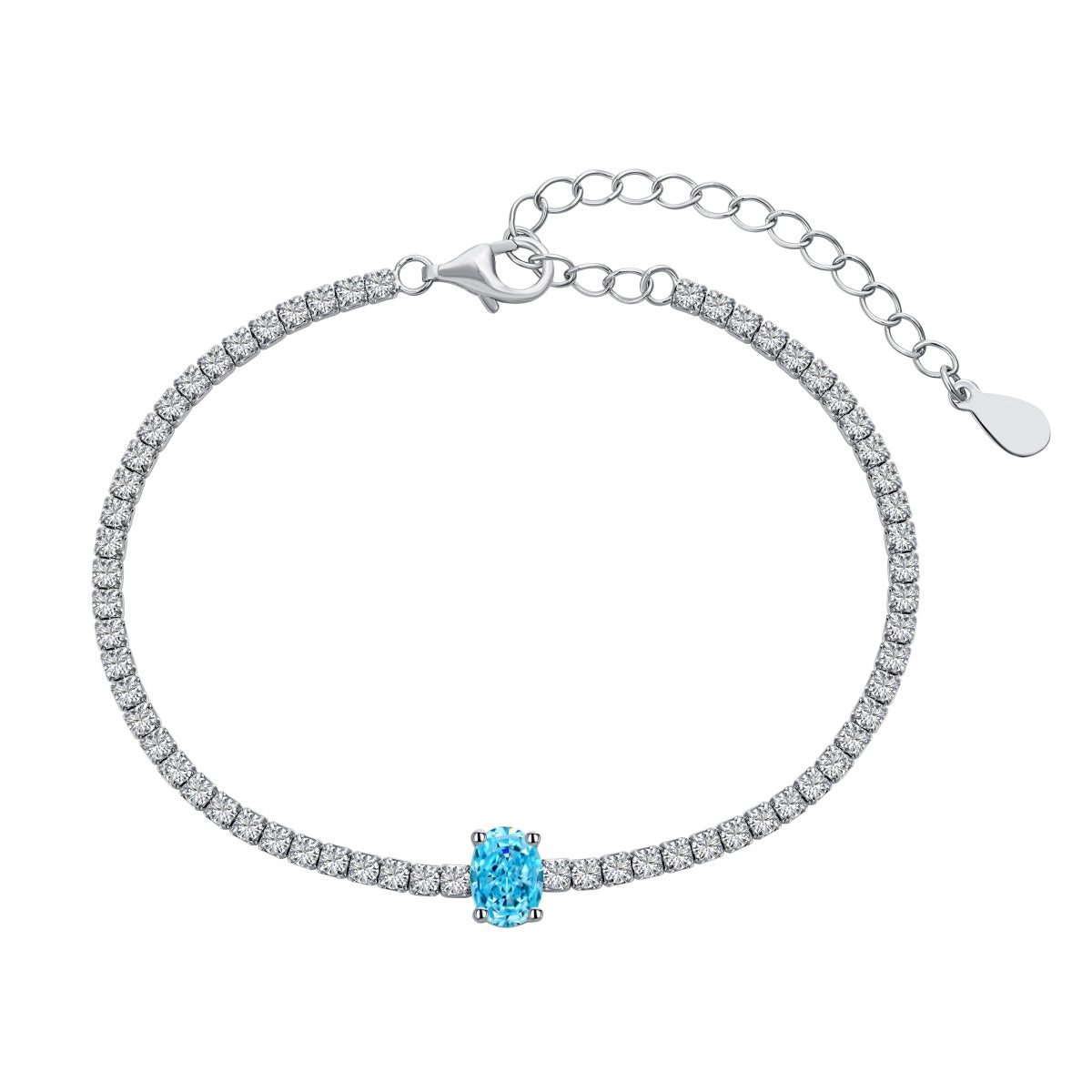 [Lumi Jewellery]0.75 Carat Exquisite Oval Cut Daily Bracelet