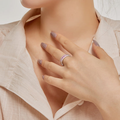 [Lumi Jewellery]Ornate Colorful Radiant Cut Daily Ring