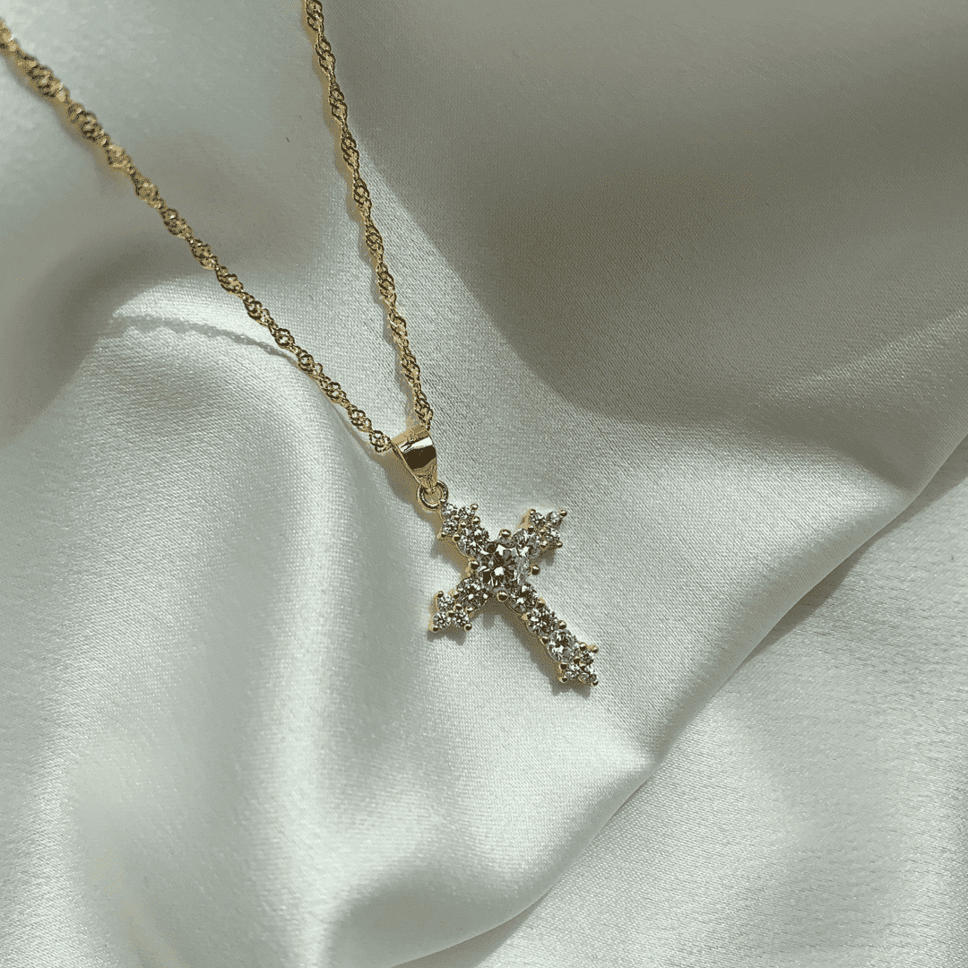 [Lumi Jewellery]Delicate Cross Shape Necklace