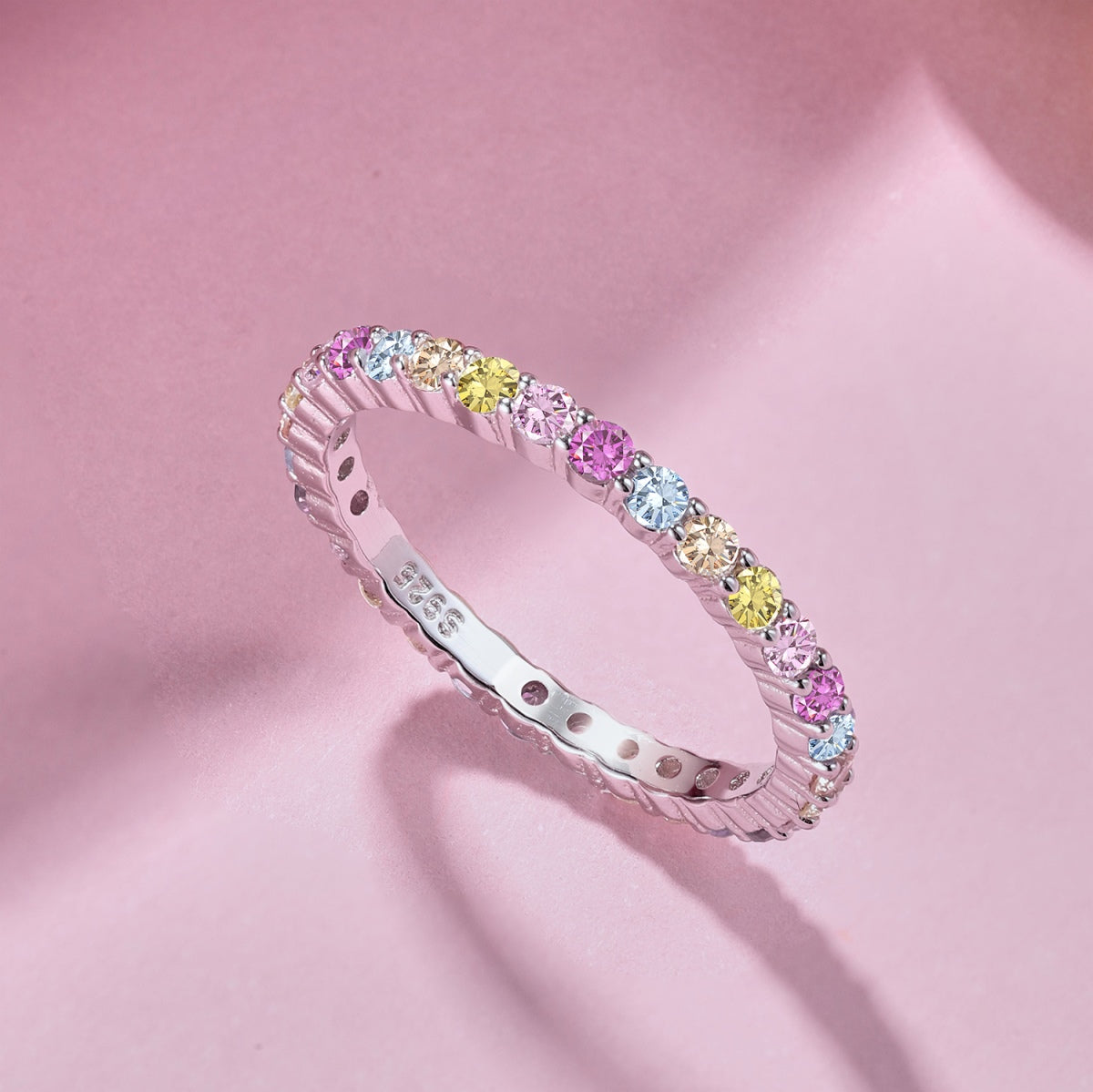[Lumi Jewellery]Elegant Vivid Round Cut Daily Ring