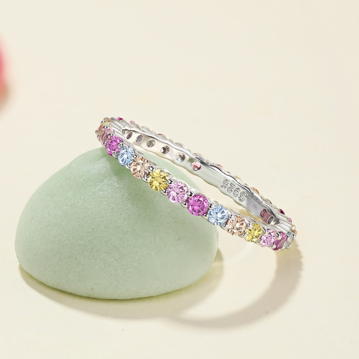 [Lumi Jewellery]Elegant Vivid Round Cut Daily Ring