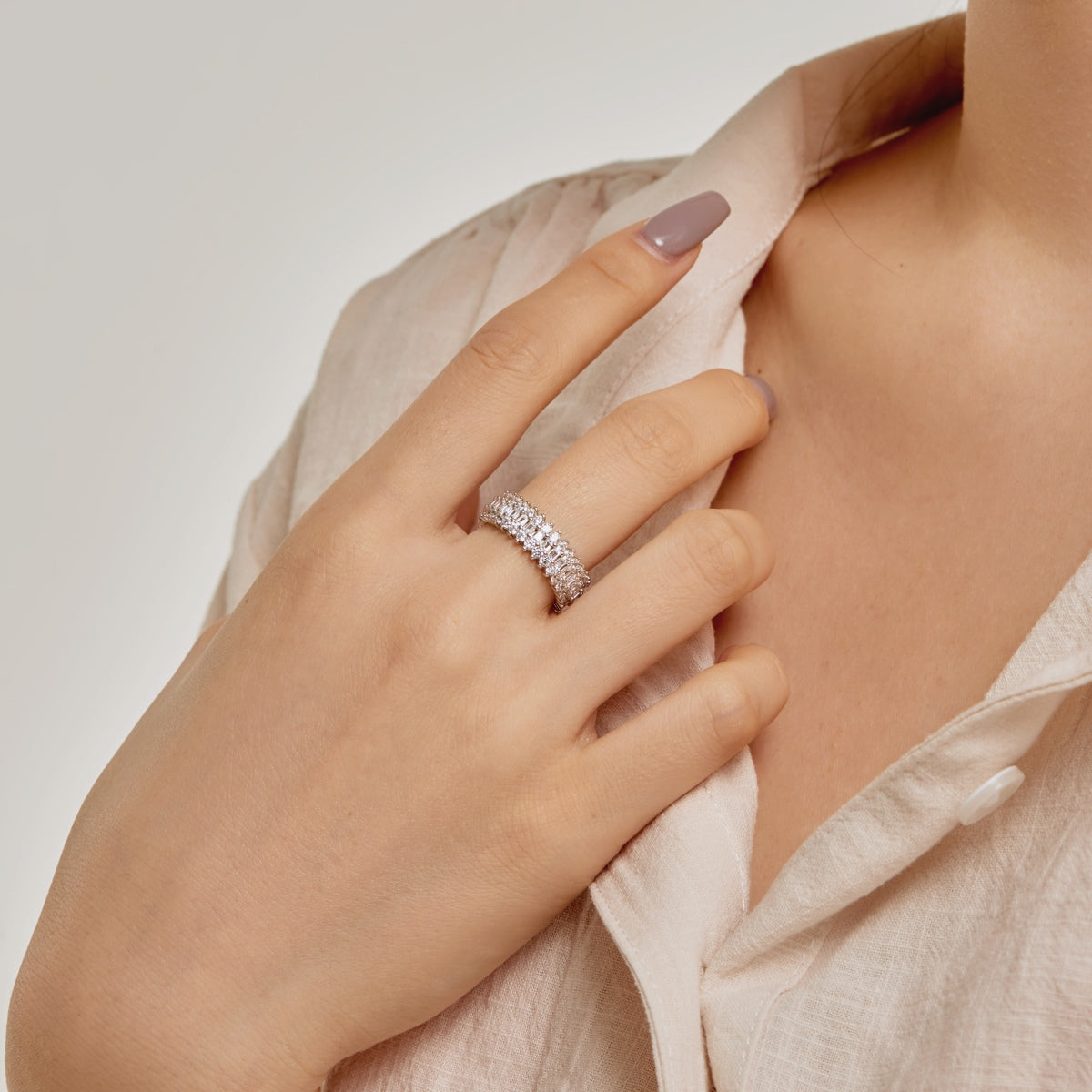 [Lumi Jewellery]Ornate Colorful Radiant Cut Daily Ring