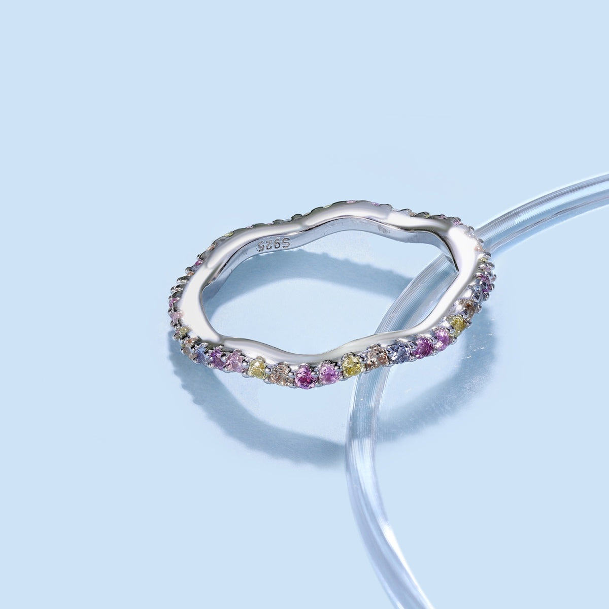 [Lumi Jewellery]Dainty Colorful Round Cut Party Ring