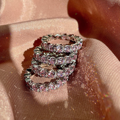 [Lumi Jewellery]Eternity Round Cut Tennis Ring