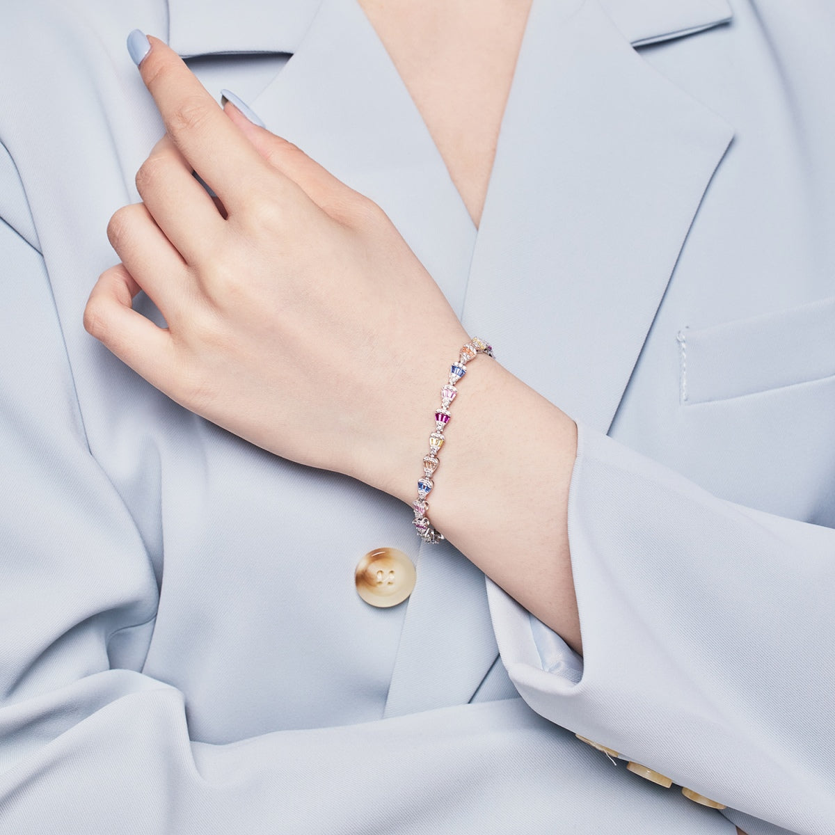 [Lumi Jewellery]Radiant Water Drop Shape Daily Bracelet