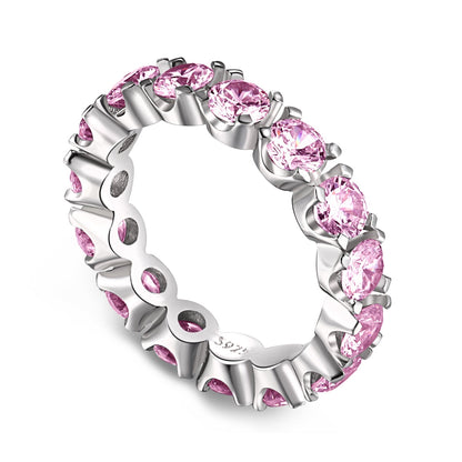 [Lumi Jewellery]Eternity Round Cut Tennis Ring