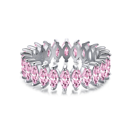 [Lumi Jewellery]Gorgeous Marquise Cut Tennis Ring