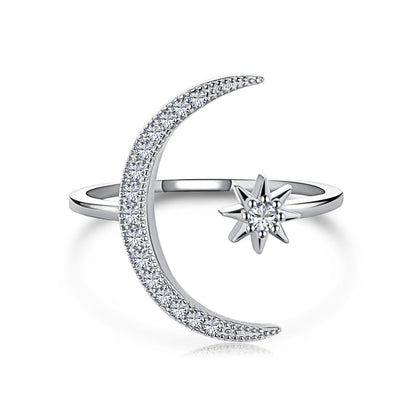 [Lumi Jewellery]Eternity Moon & Star Ring