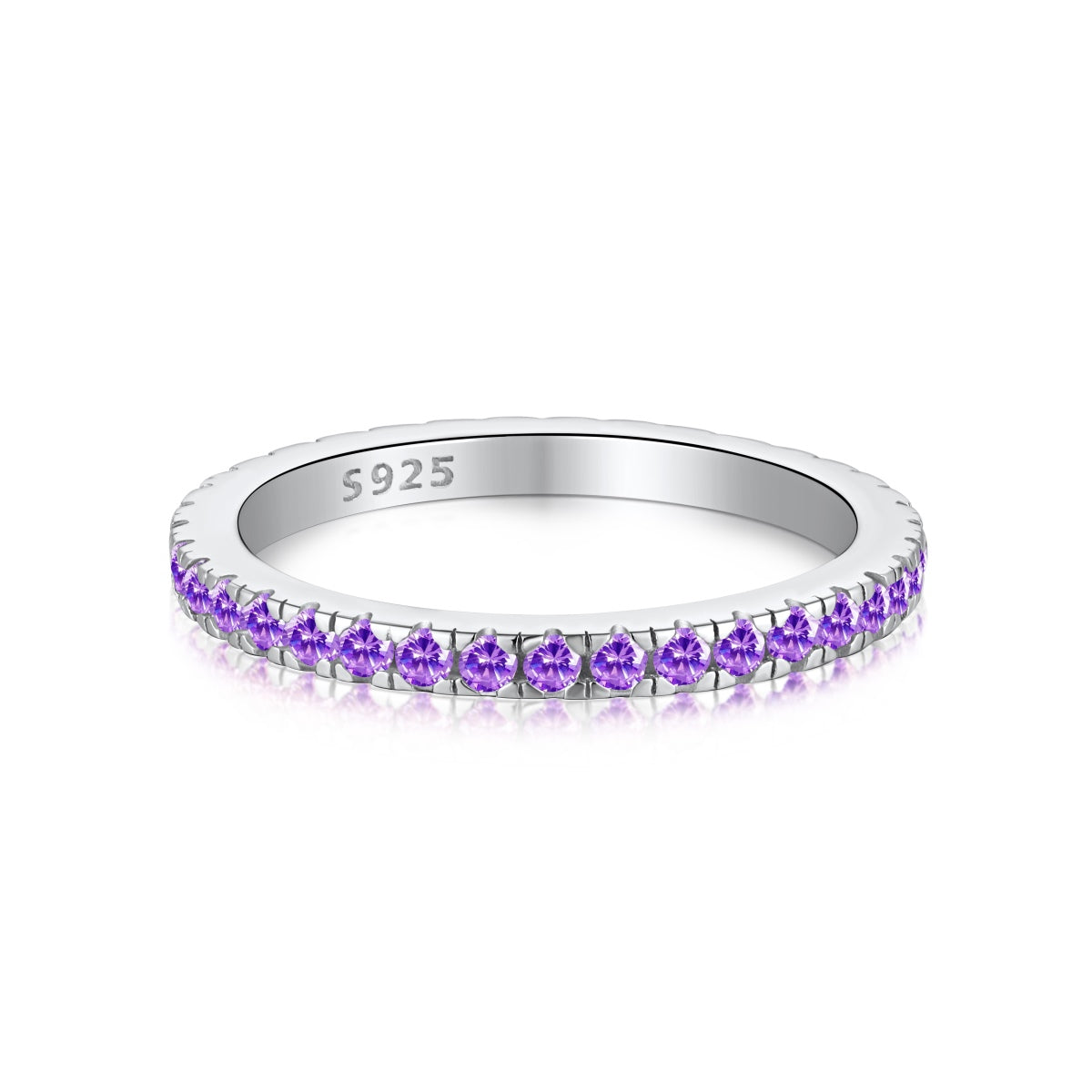 [Lumi Jewellery]Delicate Sparkling Round Cut Daily Ring