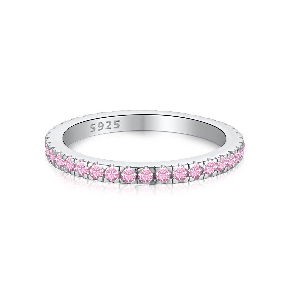 [Lumi Jewellery]Delicate Sparkling Round Cut Daily Ring