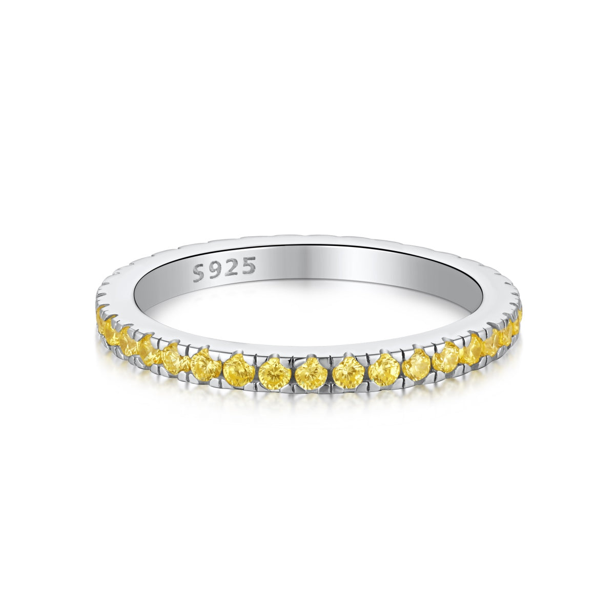 [Lumi Jewellery]Delicate Sparkling Round Cut Daily Ring