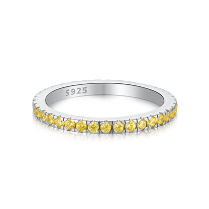 [Lumi Jewellery]Delicate Sparkling Round Cut Daily Ring