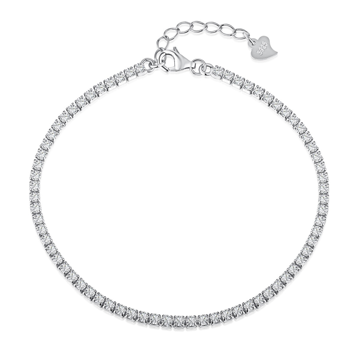 [Lumi Jewellery]Radiant Shinning Princess Cut Tennis Bracelet